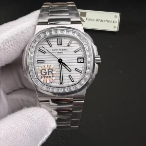 Patek Philippe Nautilus White Dial 5711/110P-010 Replica Men’s Watch
