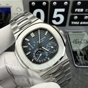 Replica Patek Philippe Nautilus 5172-1A-001 Manual Wind Chronograph Men's Luxury Watch