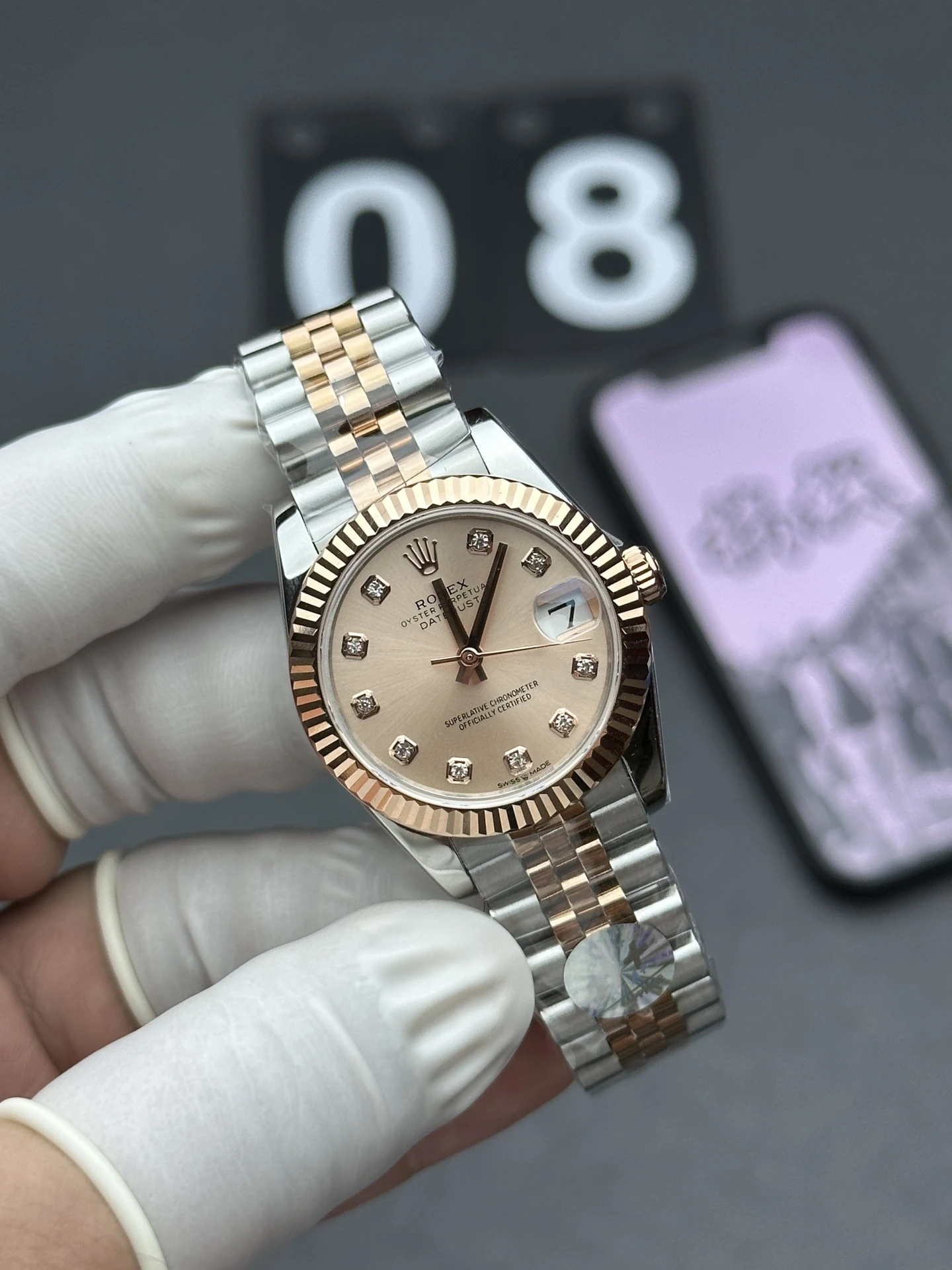Replica Rolex Datejust 278271 31mm Rose Gold & Stainless Steel Lady Watch