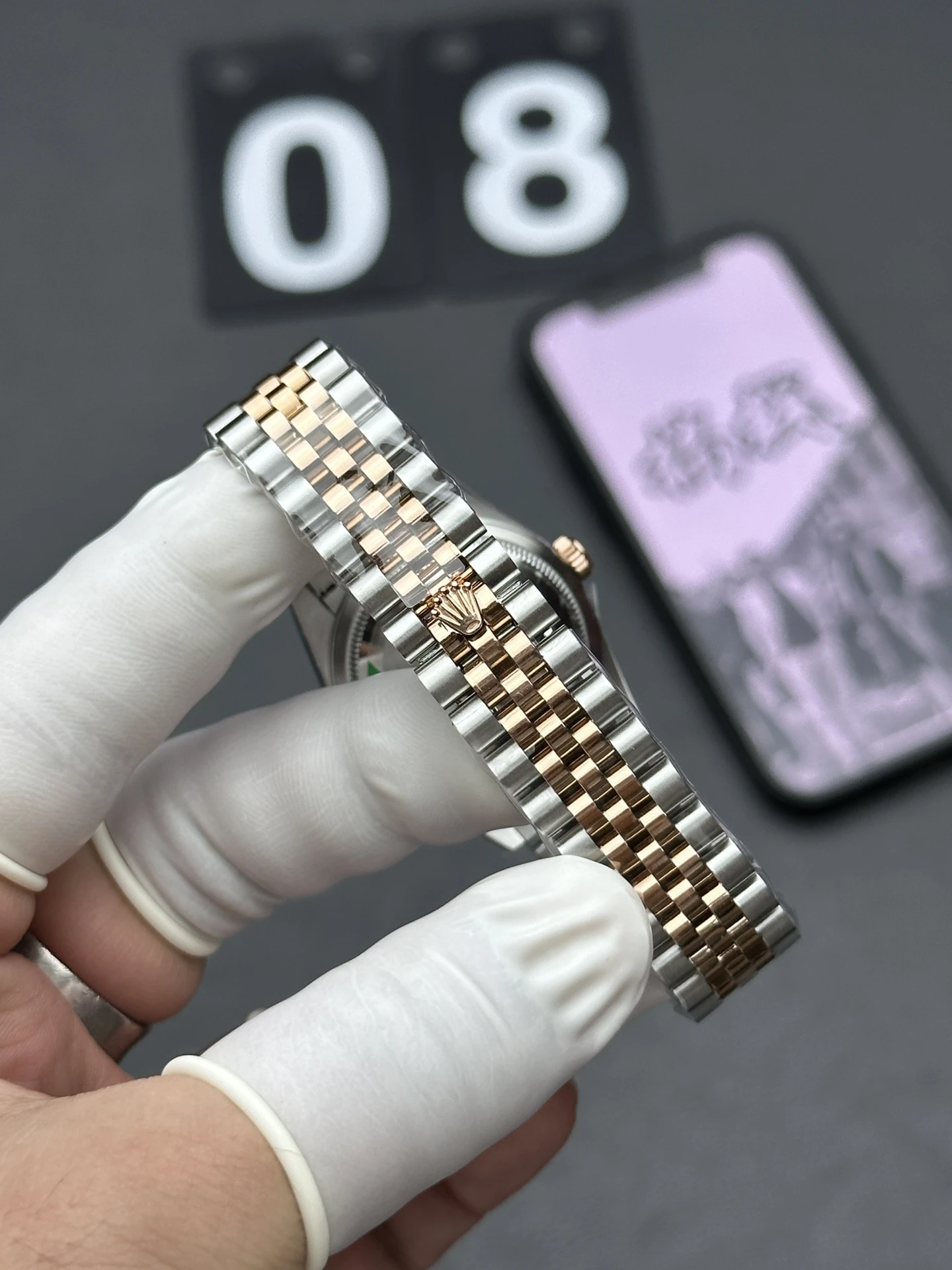 Replica Rolex Datejust 278271 31mm Rose Gold & Stainless Steel Lady Watch - Image 6