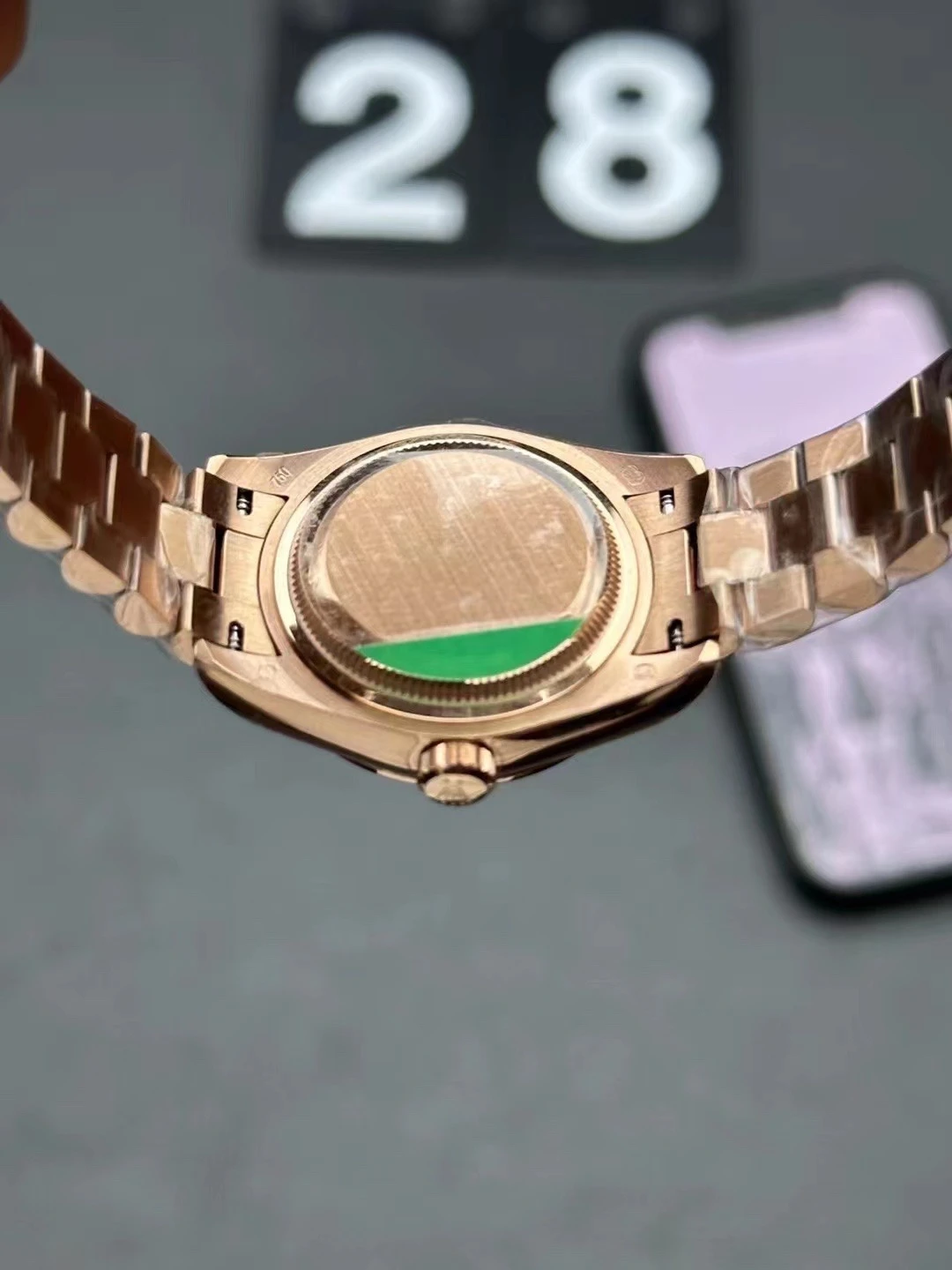 Replica Rolex Datejust 279135RBR Rose Gold-Tone Diamond Dial Automatic Watch - Image 3