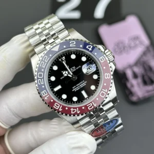 Replica GMT-Master II “Pepsi” Watch – 40mm Stainless Steel Automatic Blue Red Bezel