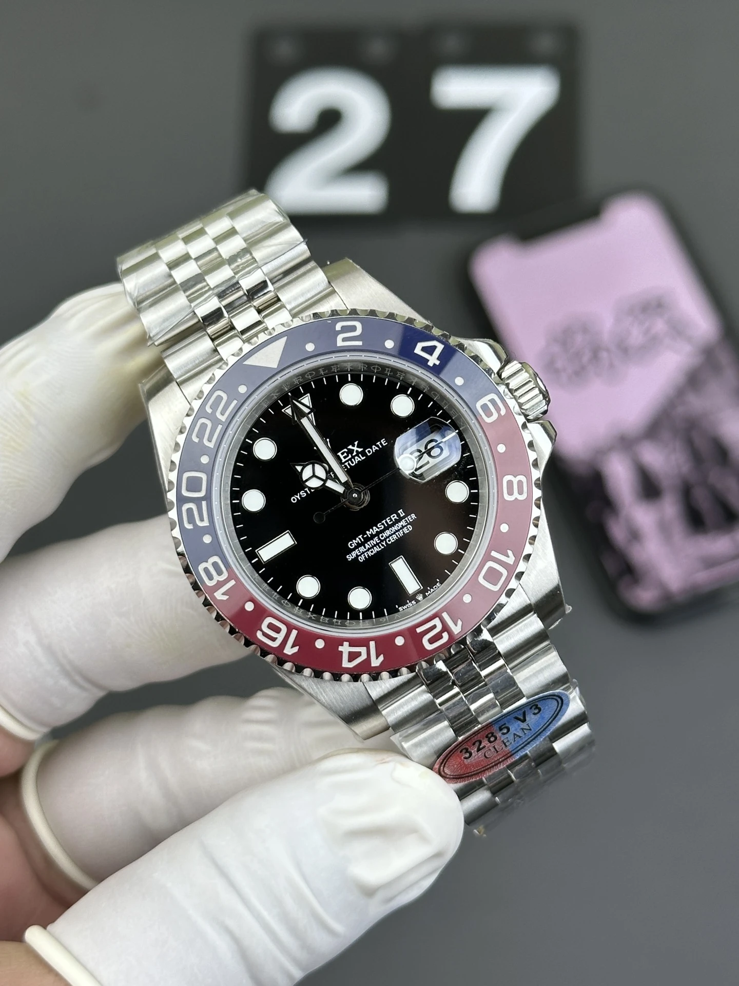 Replica GMT-Master II “Pepsi” Watch – 40mm Stainless Steel Automatic Blue Red Bezel
