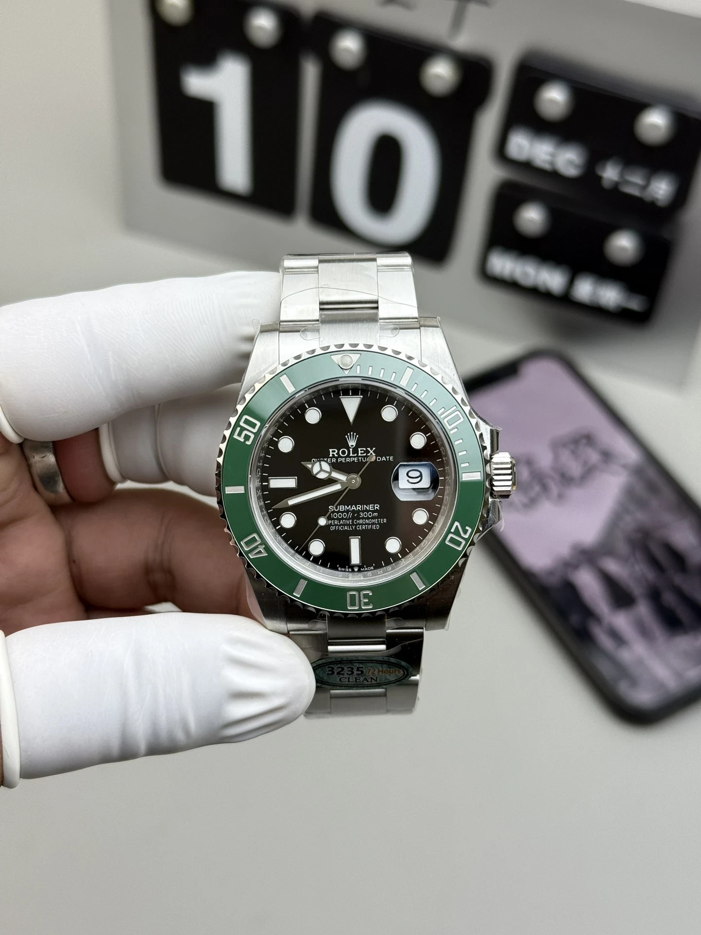 Replica 41mm Rolex Submariner 126610LV “Kermit” – Black Dial Green Bezel Automatic Watch - Image 9