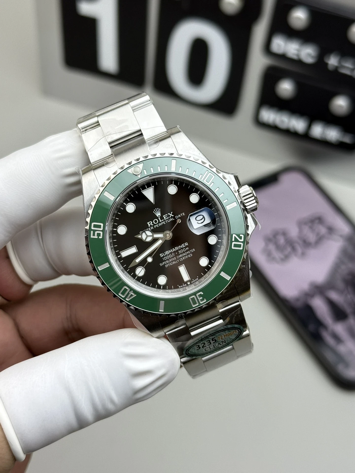 Replica 41mm Rolex Submariner 126610LV “Kermit” – Black Dial Green Bezel Automatic Watch